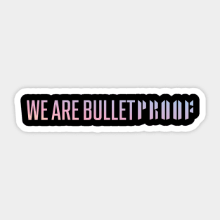 BTS We are Bulletproof Sticker